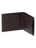 TATUUM Skórzany portfel w kolorze brązowym - 9 x 11 cm