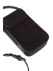 TATUUM Leder-Handytasche "Begi" in Dunkelbraun - (B)11,5 x (H)18 x (T)4 cm