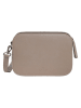 TATUUM Skórzana torebka "Alda" w kolorze szarobrązowym - 21 x 15 cm