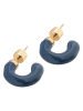 TATUUM Kolczyki w kolorze granatowym