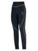 LA SPORTIVA Legginsy funkcyjne "Instant" w kolorze czarno-turkusowym