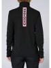 Chiemsee Fleecepullover in Schwarz/ Rosa