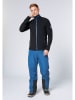 Chiemsee Fleecejacke in Schwarz/ Blau