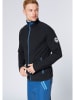 Chiemsee Fleecejacke in Schwarz/ Blau