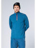 Chiemsee Fleecepullover in Blau/ Orange