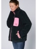 Chiemsee Kurtka polarowa w kolorze czarno-różowym