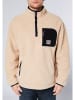 Chiemsee Fleecepullover in Beige/ Schwarz