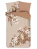 Good Morning Flanellen beddengoedset "Chevy" lichtbruin/beige
