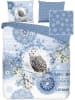 Hip Flanellen beddengoedset "Phalini" lichtblauw