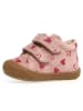 Naturino Skórzane buty "Cocoon" w kolorze jasnoróżowo-czerwonym do nauki chodzenia
