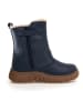 Naturino Skórzane botki zimowe "Pukak" w kolorze granatowym