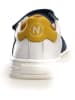 Naturino Leder-Sneakers "Hess" in Weiß/ Dunkelblau