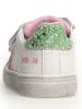 Naturino Leren sneakers "Pinn" wit/groen/lichtroze