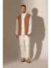 Perfect Cashmere Kasjmieren gilet "Arthur" lichtbruin