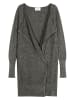 Perfect Cashmere Kasjmieren vest "Abigail" zwart/wit