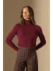 Perfect Cashmere Kaschmir-Rollkragenpullover in Bordeaux
