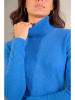 Perfect Cashmere Kaschmir-Rollkragenpullover in Blau