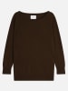 Perfect Cashmere Kaschmir-Pullover "Molly" in Dunkelbraun