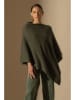 Perfect Cashmere Kasjmieren poncho kaki
