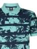 Petrol Poloshirt turquoise/donkerblauw