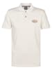 Petrol Poloshirt crème