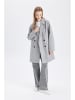 DeFacto Płaszcz przejściowy w kolorze jasnoszarym