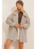 Trend Alaçatı Stili Tussenmantel beige