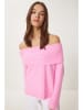 Happiness Istanbul Sweter w kolorze jasnoróżowym