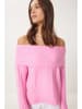 Happiness Istanbul Sweter w kolorze jasnoróżowym