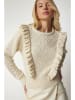 Happiness Istanbul Sweter w kolorze kremowym