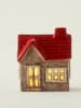 BELLA MAISON Deco-object met ledverlichting beige/rood - (B)11 x (H)11 x (D)10 cm