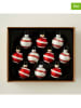 BELLA MAISON 10-delige kerstballenset zilverkleurig/rood