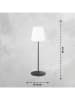 FH Lighting Lampa stołowa LED "Talent" w kolorze czarno-białym - wys. 38 x Ø 12 cm