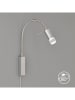FISCHER & HONSEL Ledwandlamp "Flex" zilverkleurig - (H)40 cm