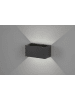 FISCHER & HONSEL LED-Außenleuchte "Wallo" in Schwarz - (B)20 x (H)10 x (T)10 cm