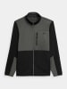 4F Fleecejacke in Grau/ Schwarz
