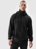 4F Fleece hoodie zwart