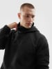 4F Fleece hoodie zwart