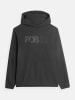 4F Fleece hoodie zwart