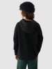 4F Fleece hoodie zwart