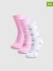 4F 3er-Set: Socken in Rosa/ Weiß