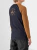 4F Longsleeve in Dunkelblau/ Hellbraun