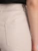 BGN Spodnie w kolorze beżowym ze skóry syntetycznej