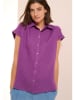 Cecil Leinen-Bluse in Lila