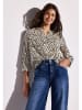 Street One Bluse in Beige/ Schwarz