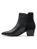 Clarks Leren enkellaarzen zwart