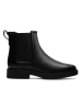 Clarks Leder-Chelsea-Boots in Schwarz