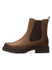 Clarks Leder-Chelsea-Boots in Hellbraun