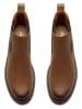 Clarks Leder-Chelsea-Boots in Hellbraun