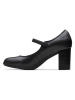 Clarks Leren pumps met riempje zwart